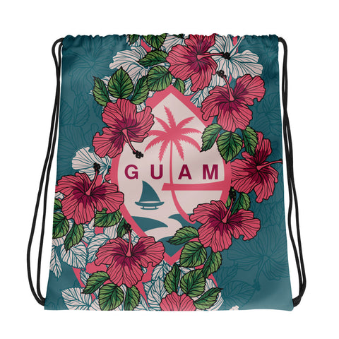 Drawstring Bag, Flora (Hibiscus)